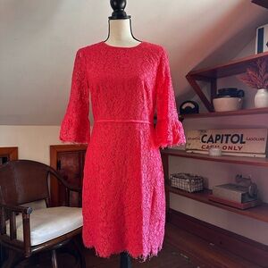 Draper James Vibrant Pink Lace Dress